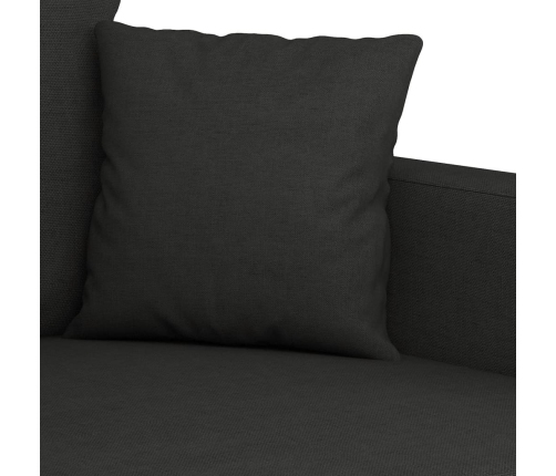 vidaXL Sillón de tela negro 60 cm