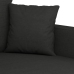 vidaXL Sillón de tela negro 60 cm