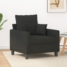 Sillón de tela negro 60 cm