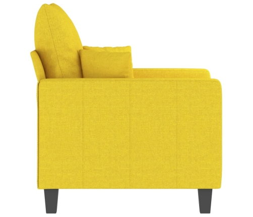 Sillón de tela amarillo claro 60 cm