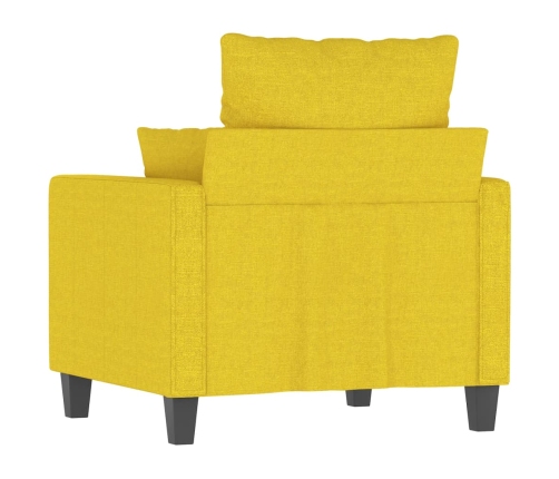 Sillón de tela amarillo claro 60 cm