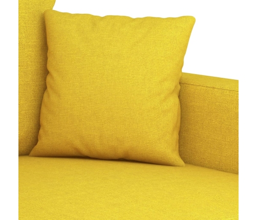 Sillón de tela amarillo claro 60 cm