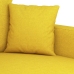 Sillón de tela amarillo claro 60 cm