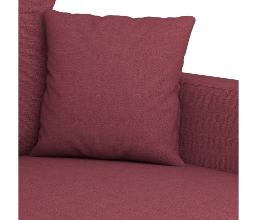 Sillón de tela rojo tinto 60 cm