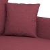 Sillón de tela rojo tinto 60 cm