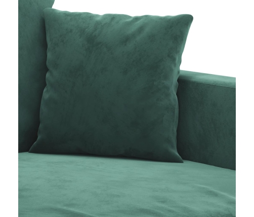 Sillón de terciopelo verde oscuro 60 cm