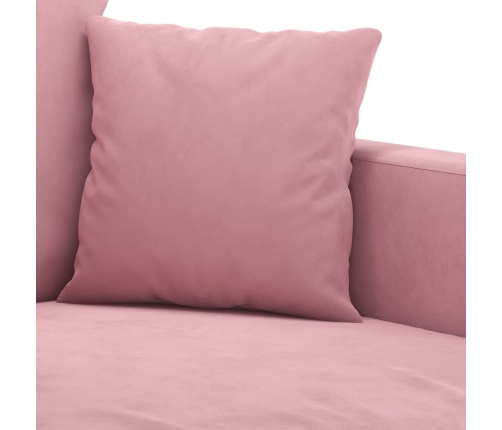 Sillón de terciopelo rosa 60 cm