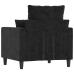 vidaXL Sillón de terciopelo negro 60 cm