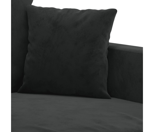 vidaXL Sillón de terciopelo negro 60 cm