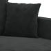 vidaXL Sillón de terciopelo negro 60 cm