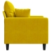 Sillón de terciopelo amarillo 60 cm