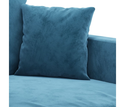 Sillón de terciopelo azul 60 cm