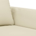 Sillón cuero sintético crema 60 cm