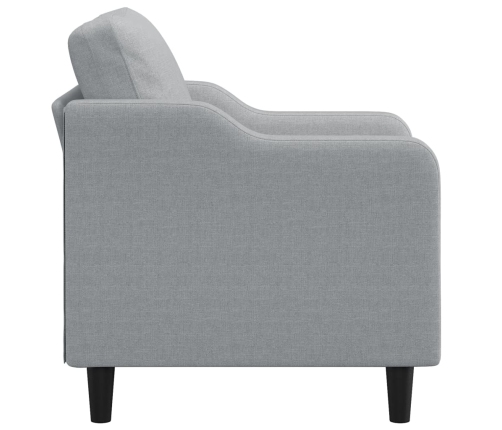 Sillón de tela gris claro 60 cm