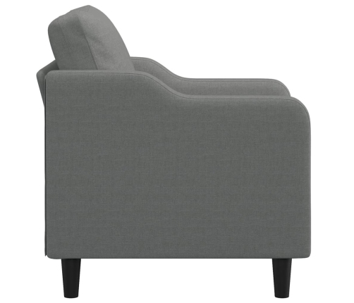 Sillón de tela gris oscuro 60 cm