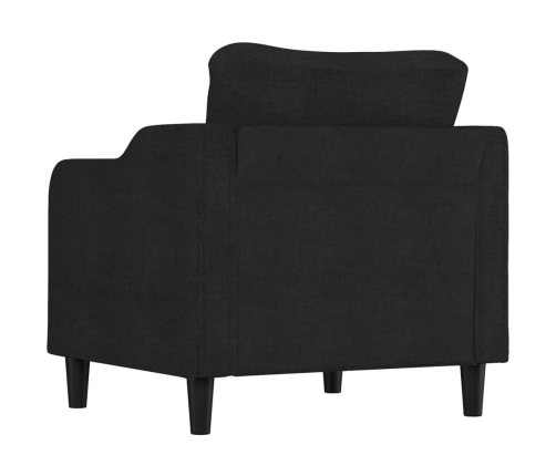 Sillón de tela negro 60 cm