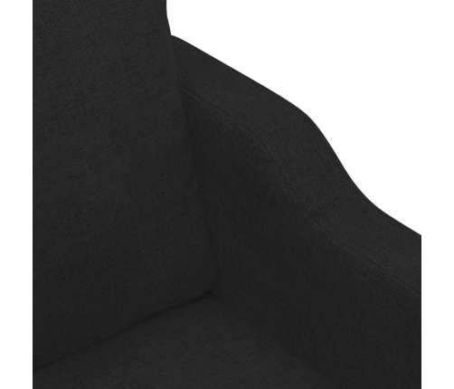 Sillón de tela negro 60 cm