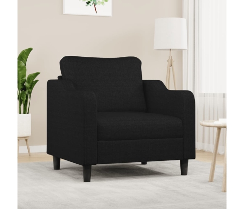 Sillón de tela negro 60 cm