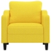 Sillón de tela amarillo claro 60 cm