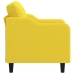 Sillón de tela amarillo claro 60 cm