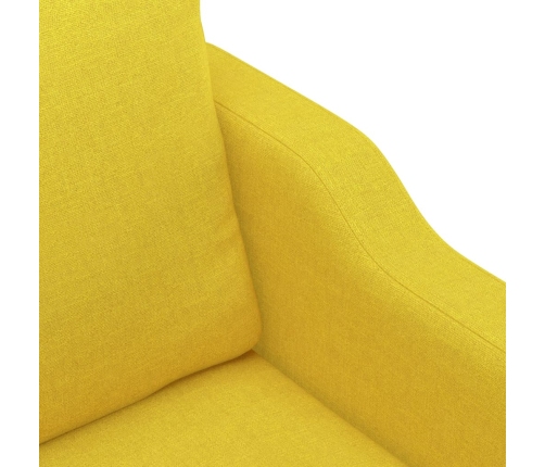 Sillón de tela amarillo claro 60 cm