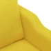 Sillón de tela amarillo claro 60 cm