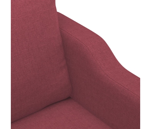 Sillón de tela rojo tinto 60 cm