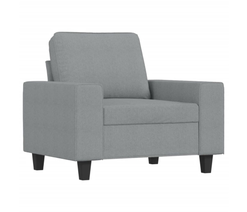 Sillón de tela gris claro 60 cm