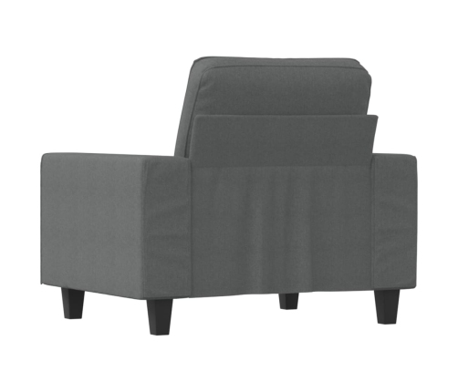 Sillón de tela gris oscuro 60 cm