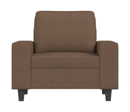 vidaXL Sillón de tela marrón 60 cm