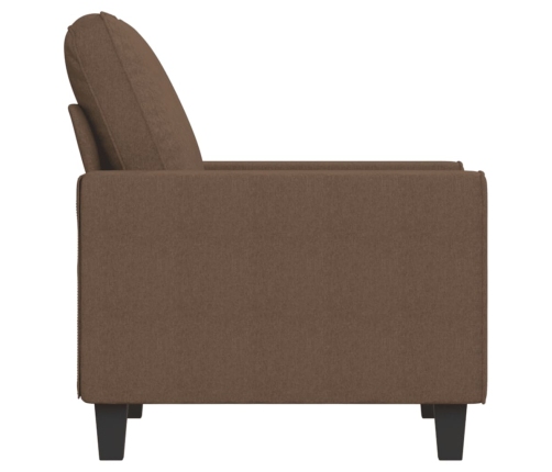 vidaXL Sillón de tela marrón 60 cm