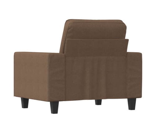 vidaXL Sillón de tela marrón 60 cm