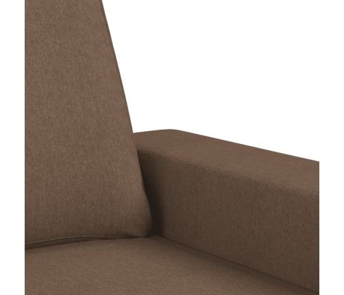 vidaXL Sillón de tela marrón 60 cm