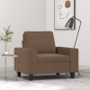 vidaXL Sillón de tela marrón 60 cm