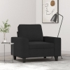 Sillón de tela negro 60 cm