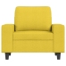 Sillón de tela amarillo claro 60 cm