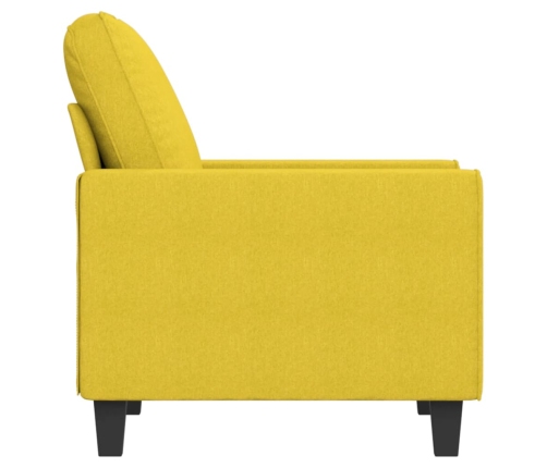 Sillón de tela amarillo claro 60 cm