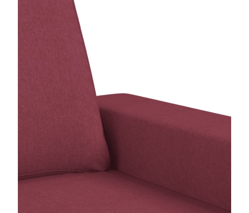 Sillón de tela rojo tinto 60 cm