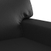 Sillón cuero sintético negro 60 cm