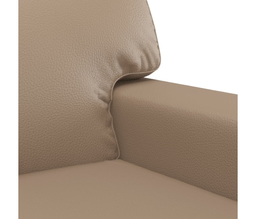 Sillón cuero sintético color capuchino 60 cm