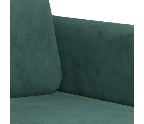 Sillón de terciopelo verde oscuro 60 cm