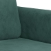 Sillón de terciopelo verde oscuro 60 cm