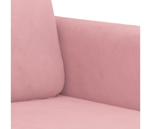 Sillón de terciopelo rosa 60 cm