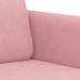 Sillón de terciopelo rosa 60 cm