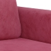 Sillón de terciopelo rojo tinto 60 cm