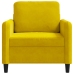 Sillón de terciopelo amarillo 60 cm