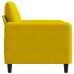 Sillón de terciopelo amarillo 60 cm