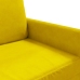 Sillón de terciopelo amarillo 60 cm