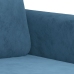 Sillón de terciopelo azul 60 cm