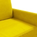 Sofá de 2 plazas terciopelo amarillo 140 cm